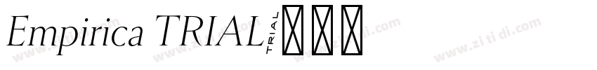 Empirica TRIAL字体转换